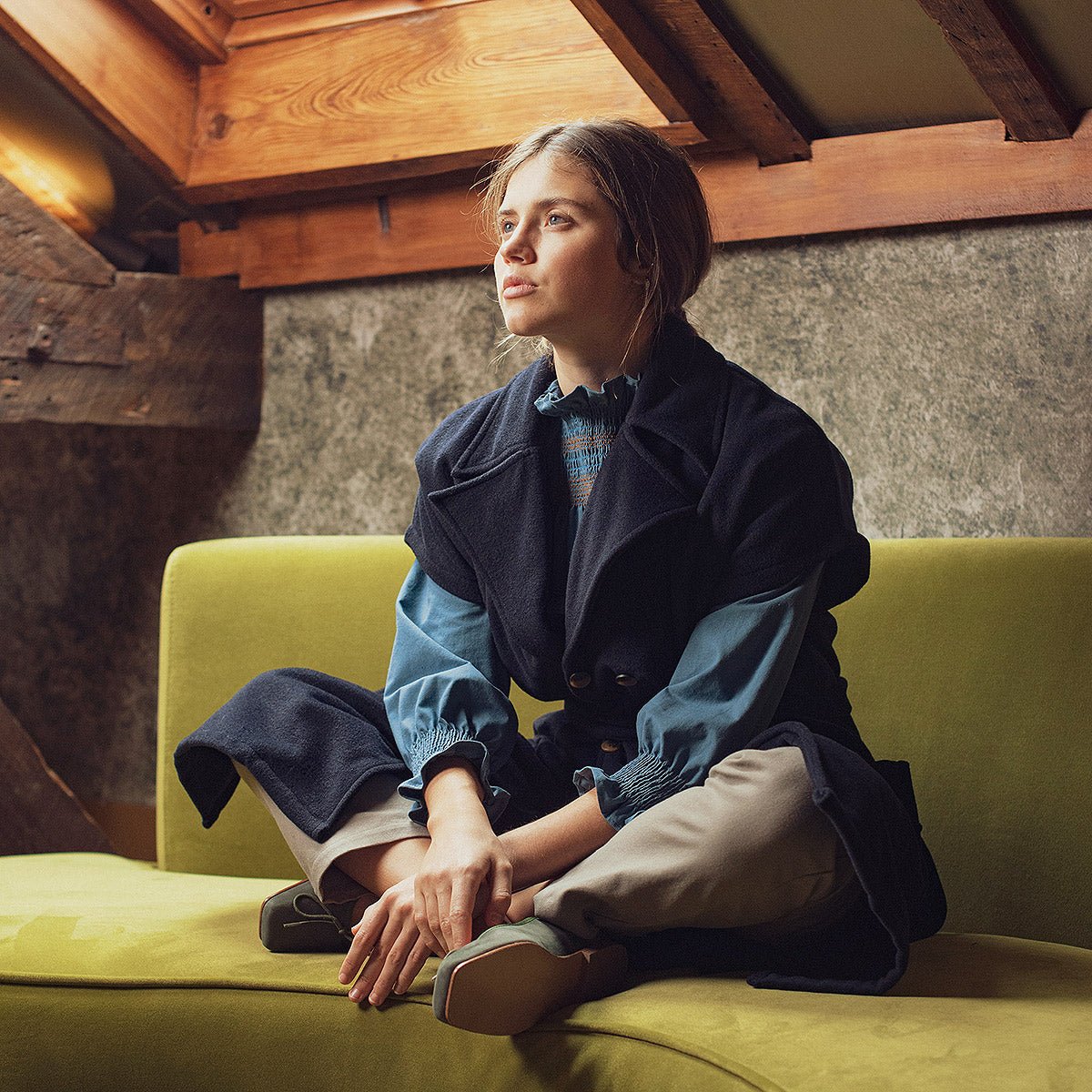 Wool Double Face Woman Waistcoat - Dresses & Jumpsuits Suuky Porto