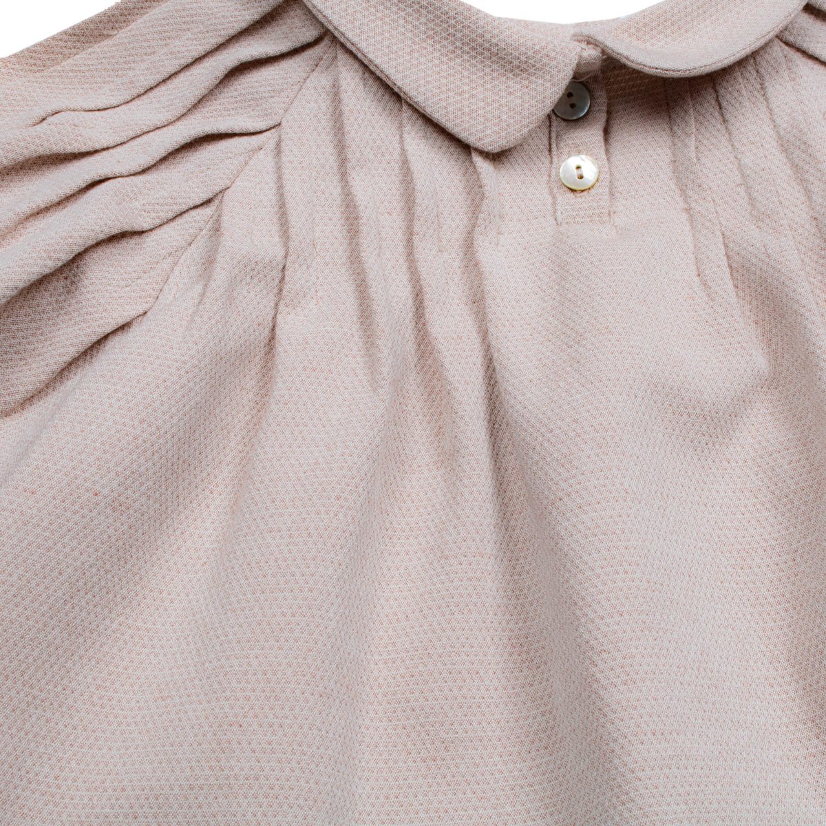Woven Piquet Baby Pleated Dress - Suuky Porto