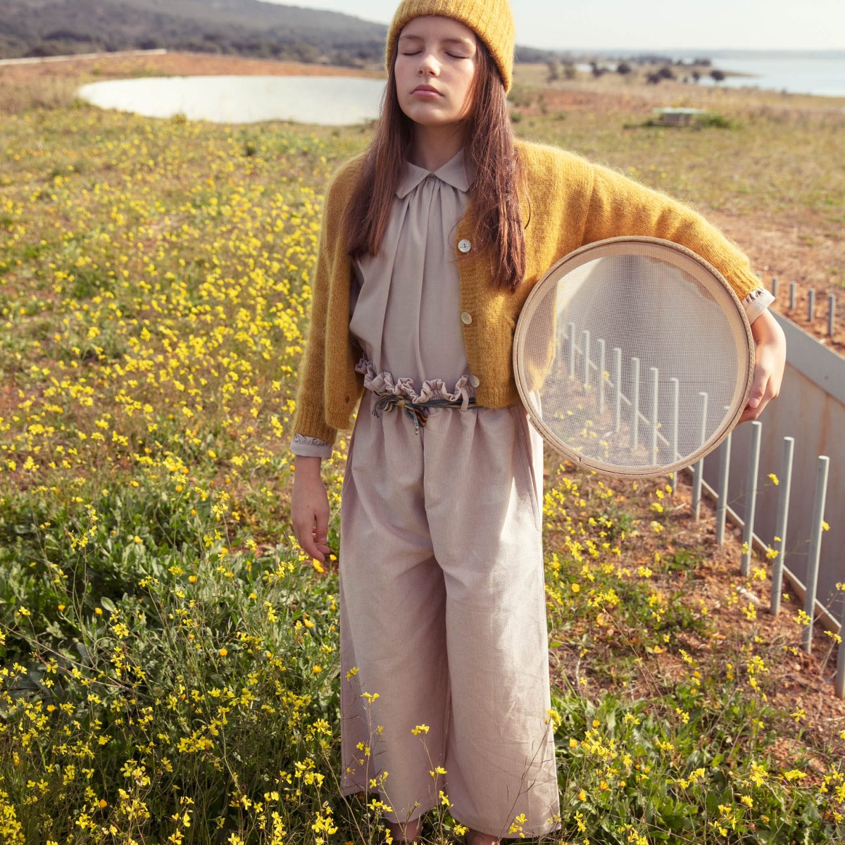Woven Piquet Wide Pants - Suuky Porto