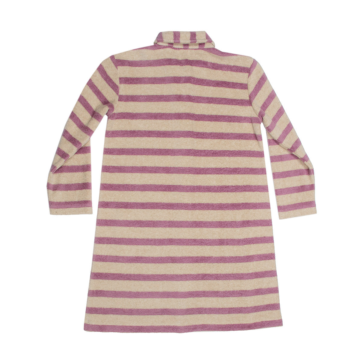 Soft Stripes Oatmeal & Grape Dress - Suuky NC