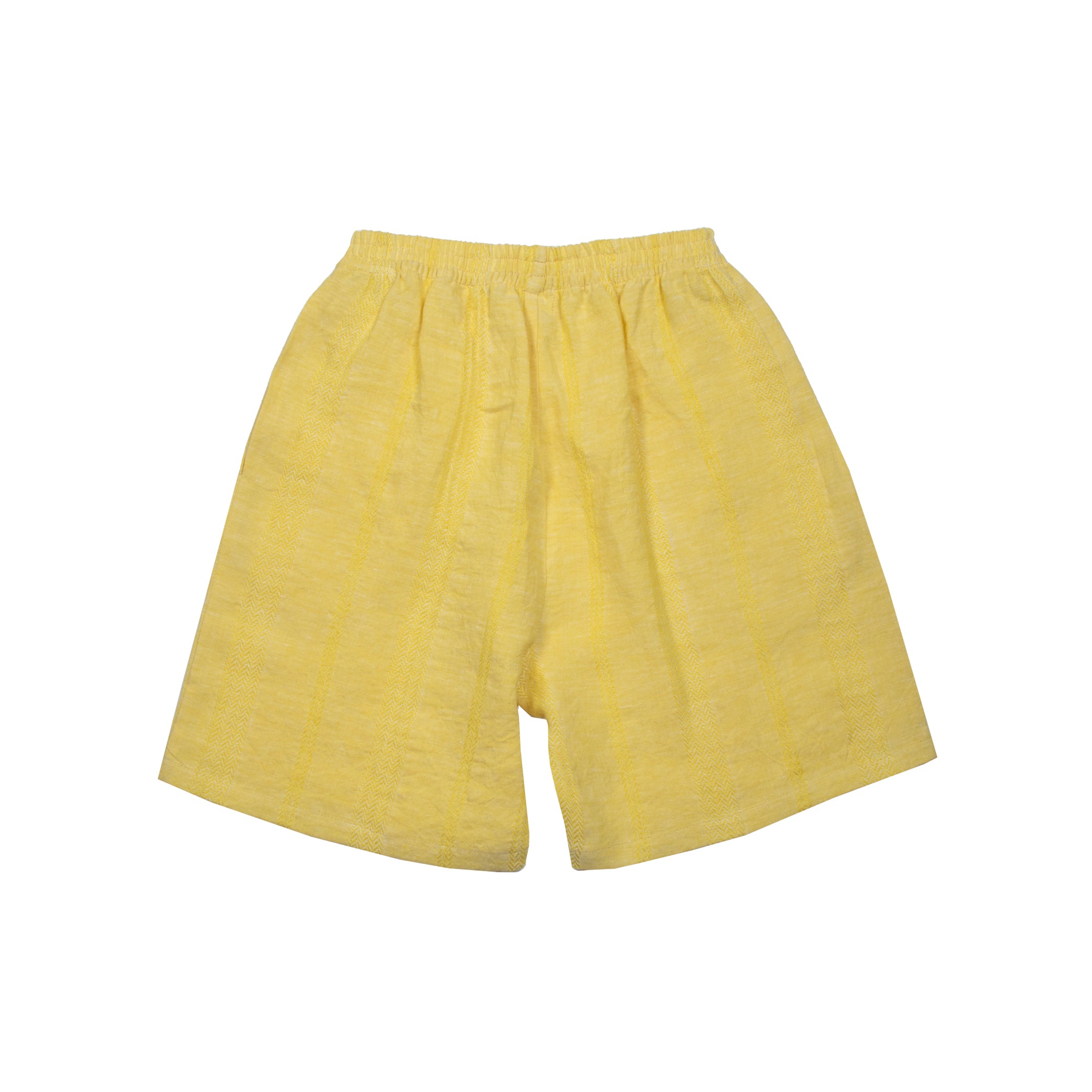 Textured Linen Long Shorts - Suuky NC