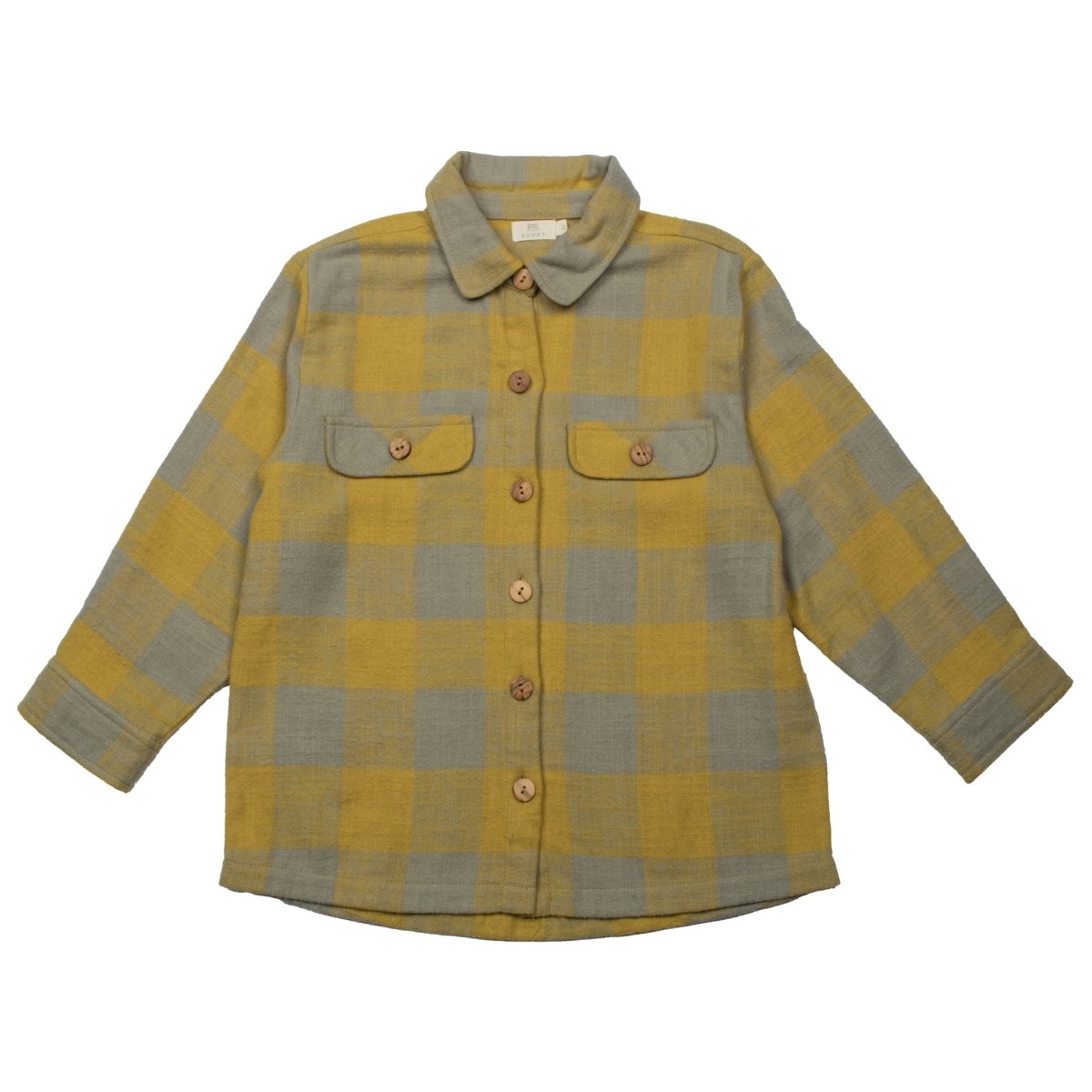 Check Brushed Overshirt - Suuky Porto