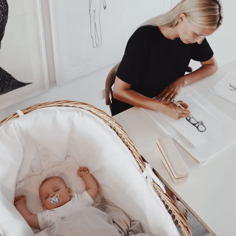 Cotton Piqué Bumper for Vintage Crib - Suuky Porto