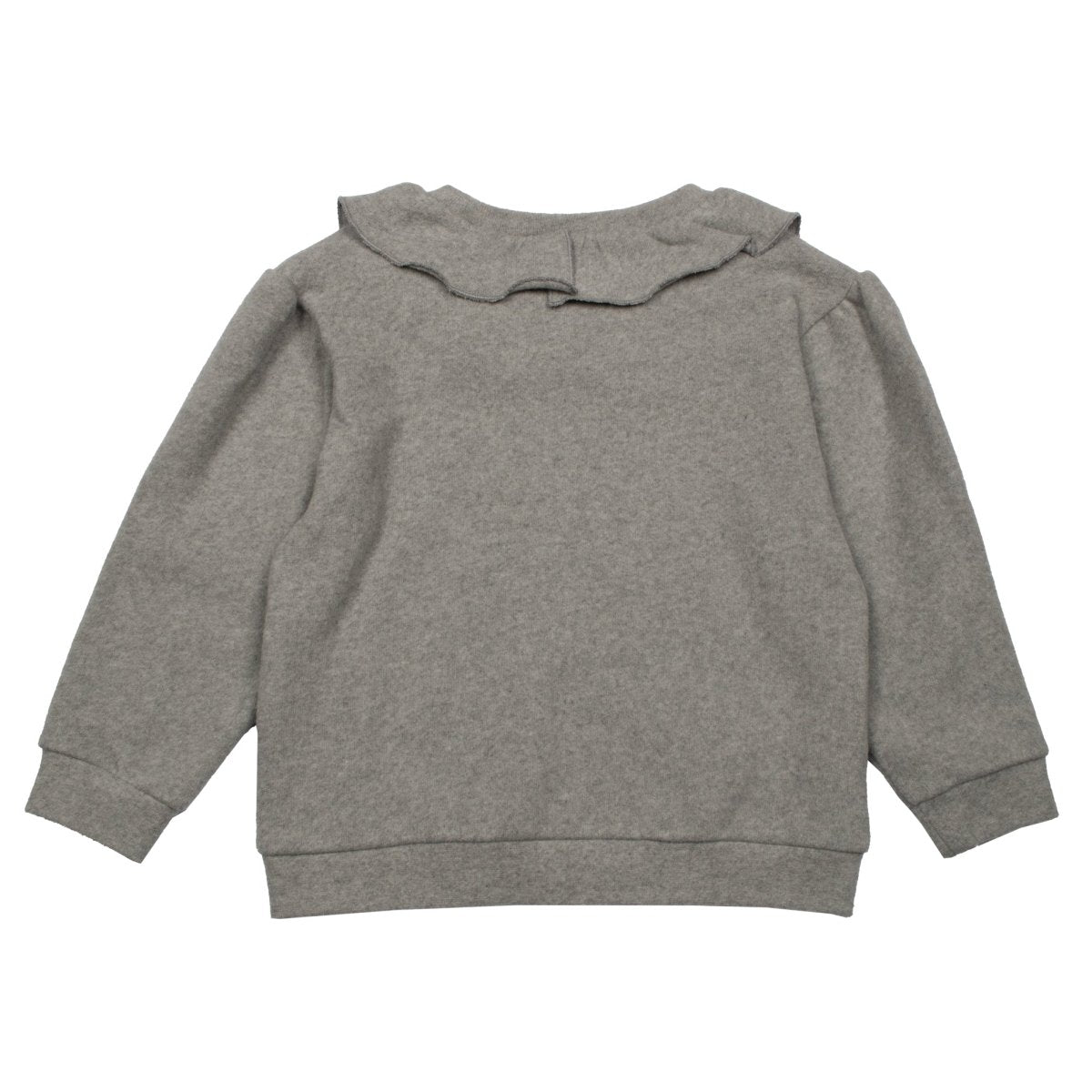 Grey Knit Collar Sweatshirt - Suuky Porto