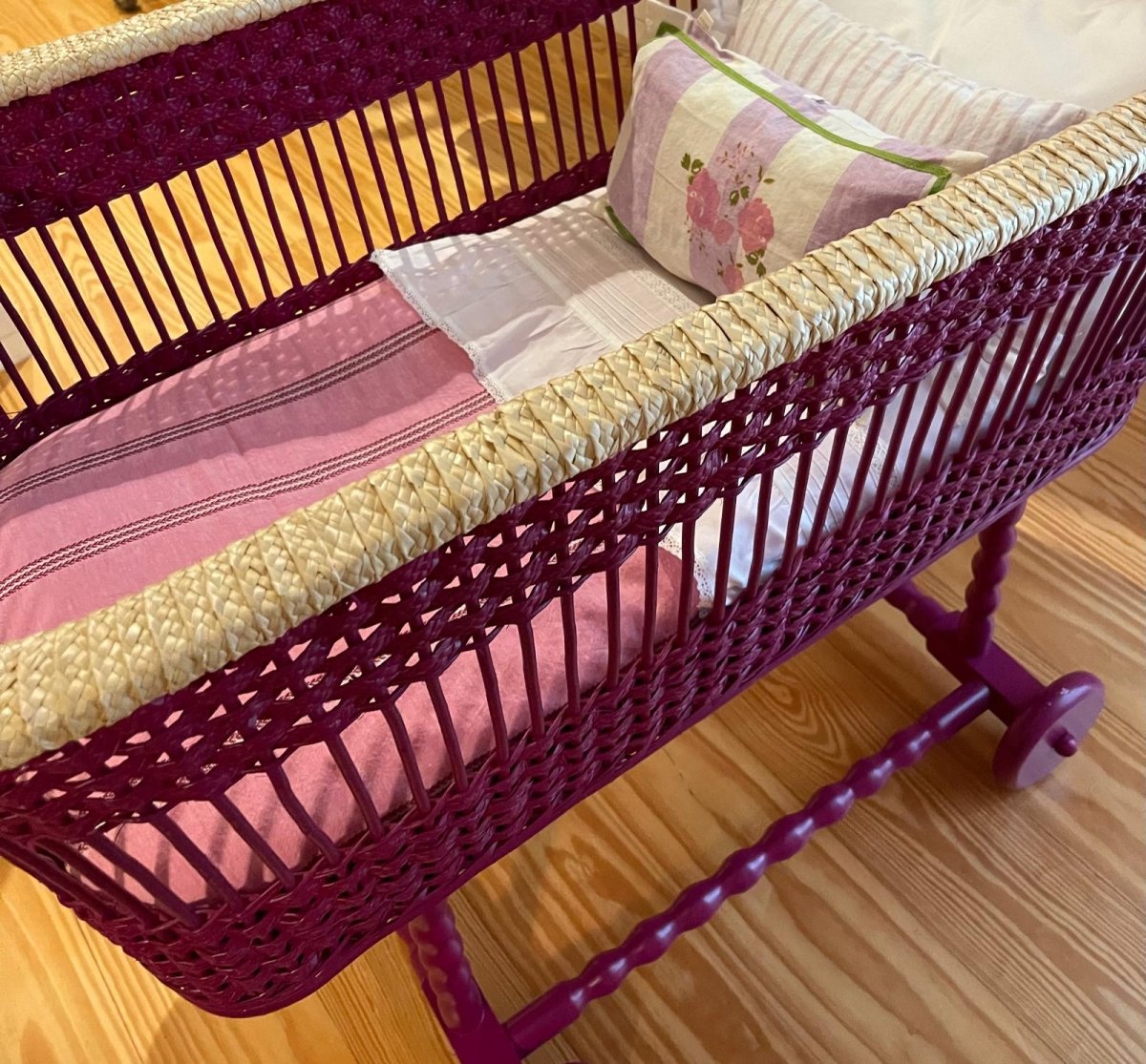 Pink & Berry Stripe Duvet Cover 100% Linen - Suuky Porto