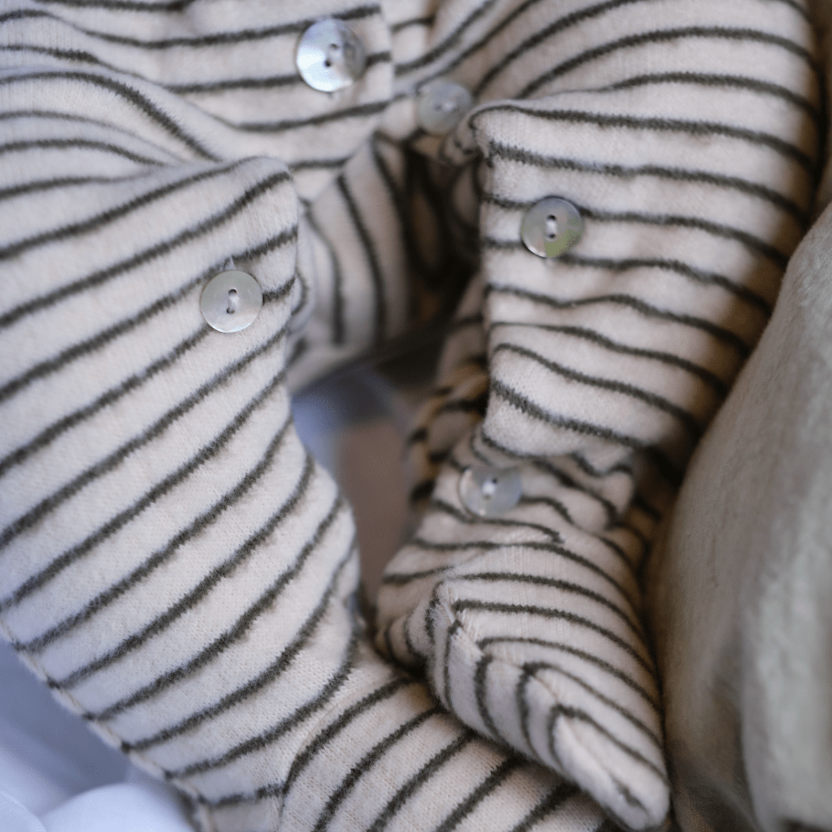 Stripe Knitting Onesie - Suuky Porto