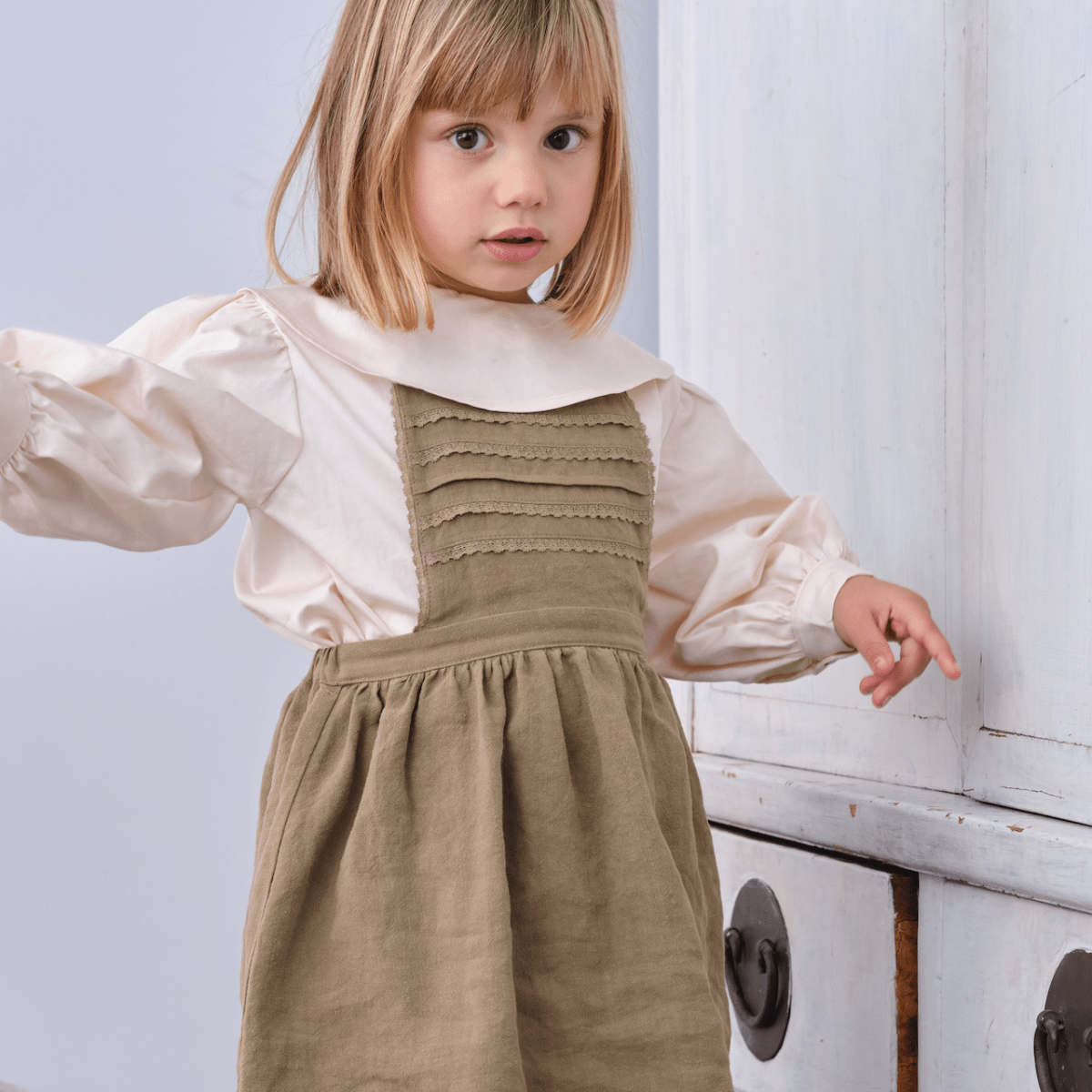 Suuky Linen Baby Lace Dress - Suuky Porto