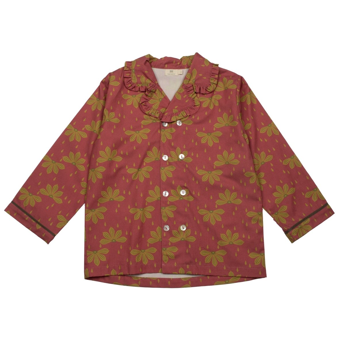 Twill Frilled Shirt - Suuky Porto