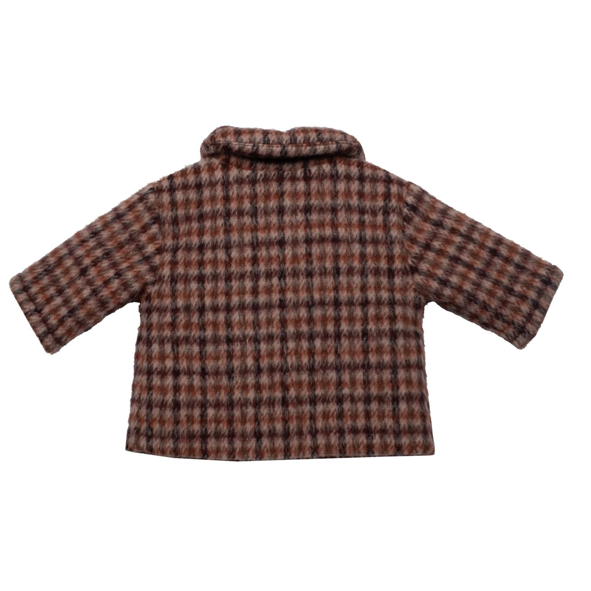 Wool Check Baby Coat - Suuky Porto