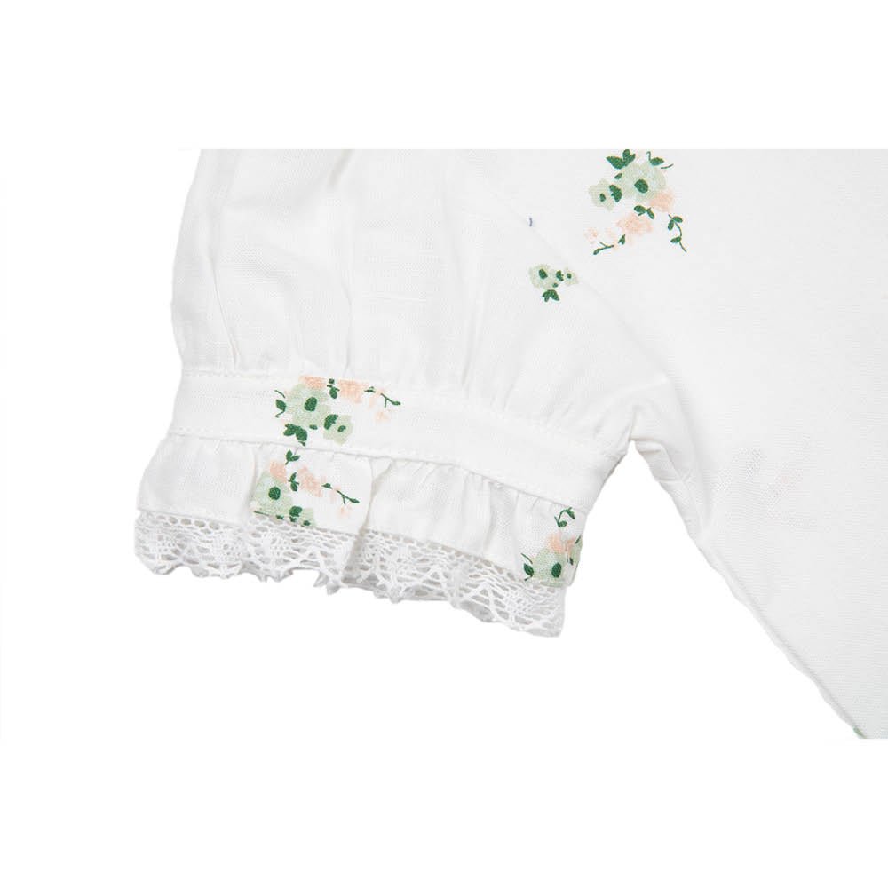 Botanical Flower Print | Baby Collar Dress - Dresses & Jumpsuits Suuky Porto