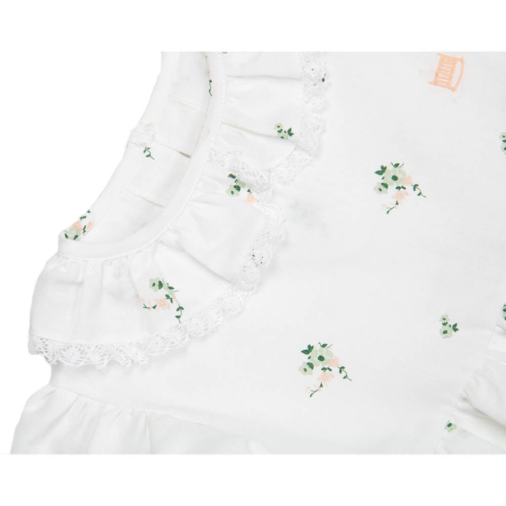 Botanical Flower Print | Girl's Dress - Dresses & Jumpsuits Suuky Porto
