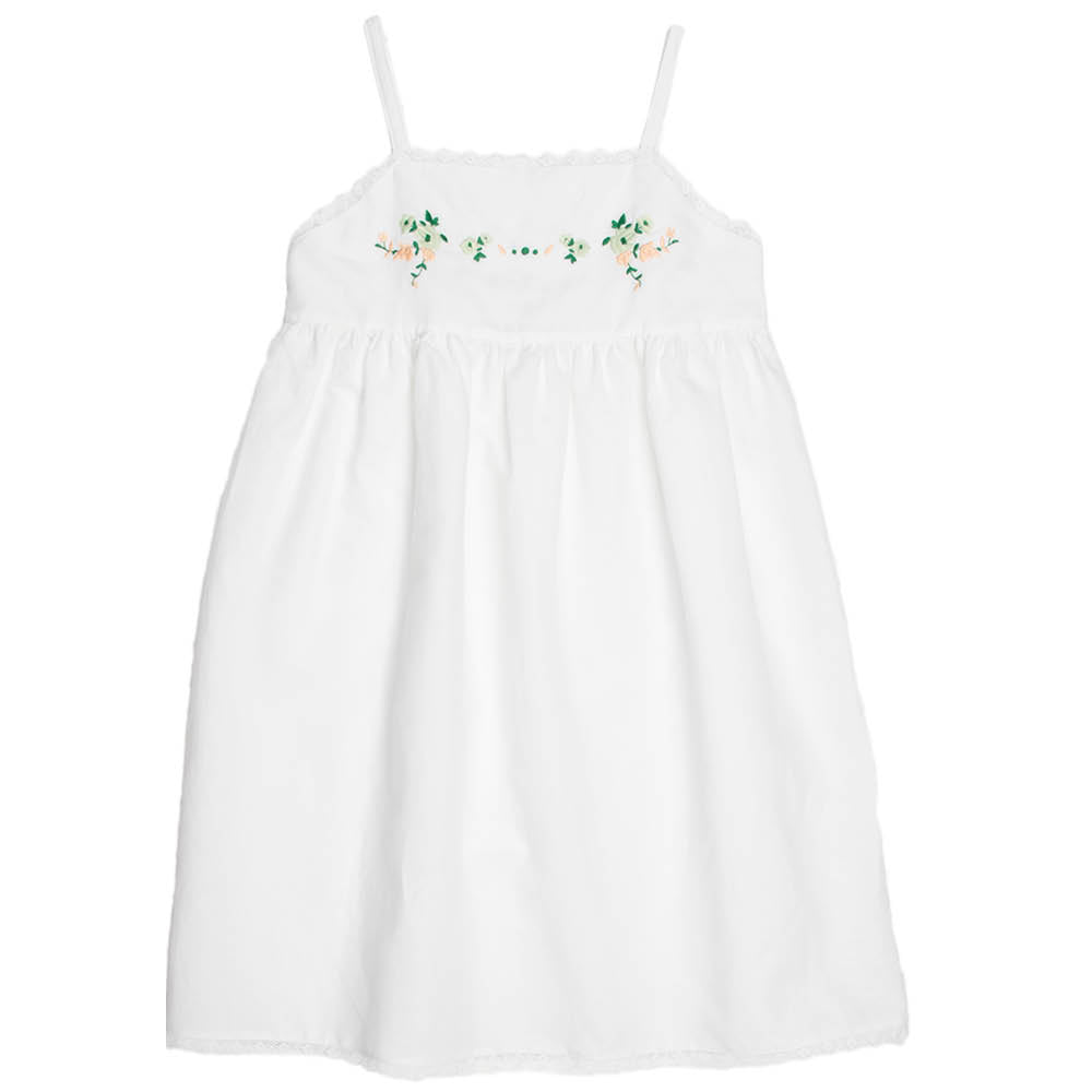 Botanical Flower Print | Girl's Embroidered Dress - Dresses & Jumpsuits Suuky Porto