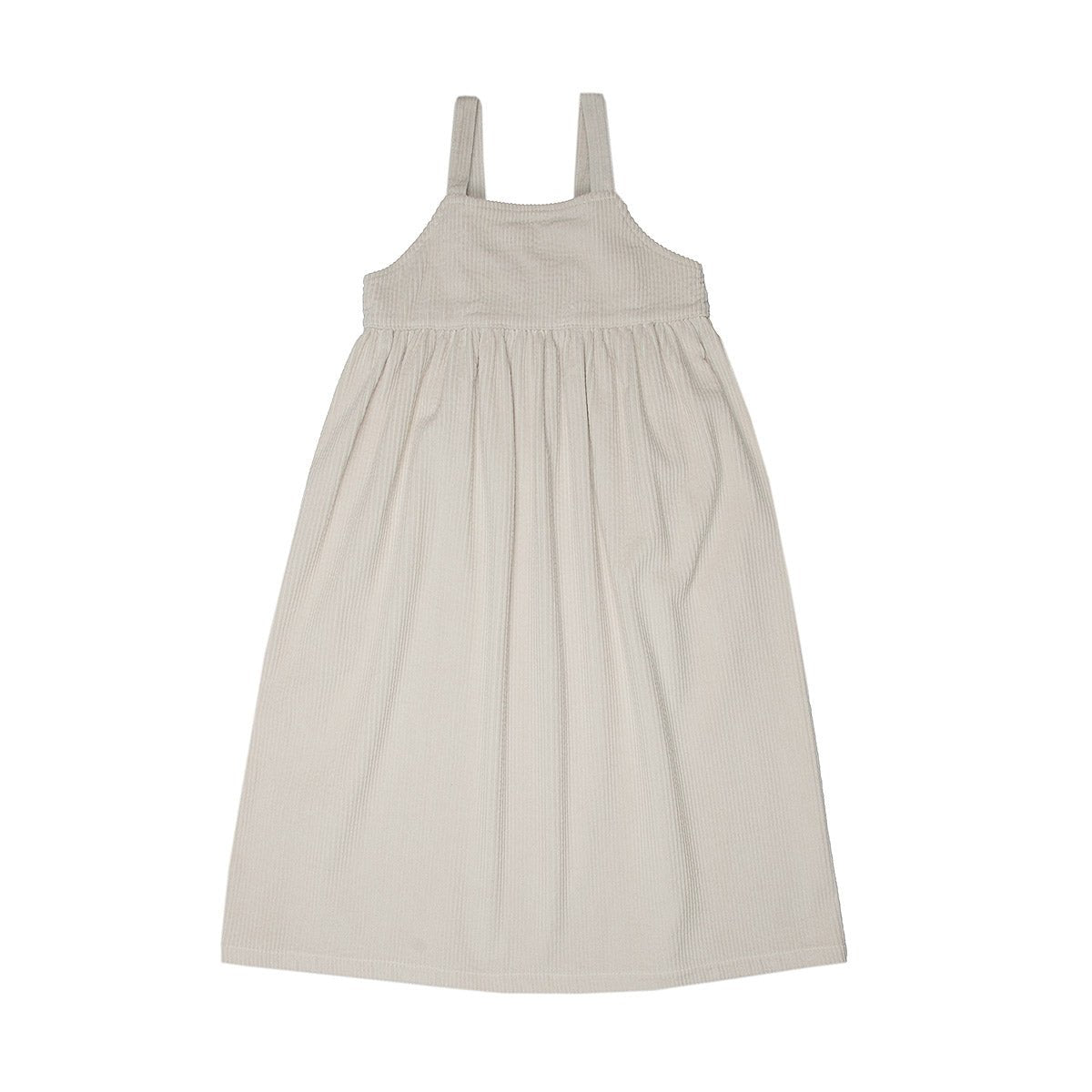 Corduroy Light Gray Dress - Dresses & Jumpsuits Suuky Porto