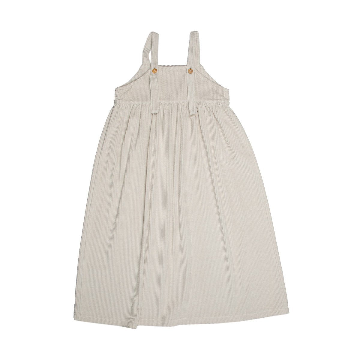 Corduroy Light Gray Dress - Dresses & Jumpsuits Suuky Porto