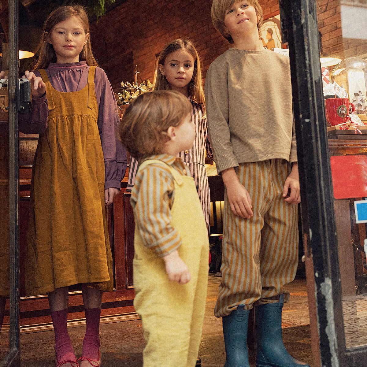 Corduroy Yellow Cream Baby Overall - Overalls Suuky Porto