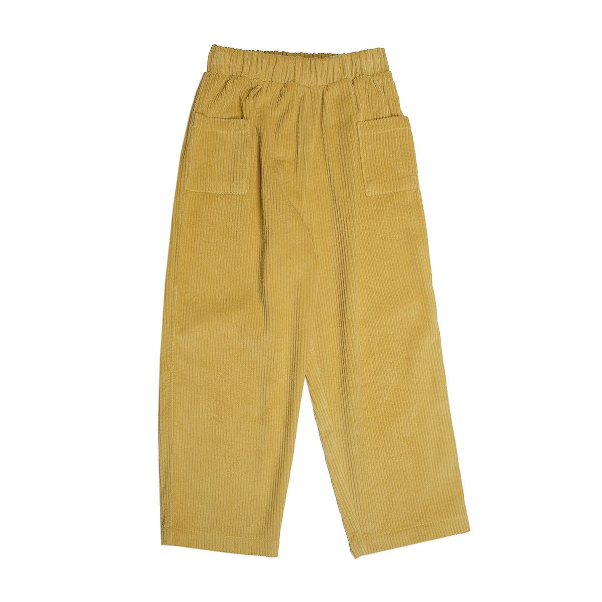 Corduroy Yellow Cream Pockets Pants - Bottoms Suuky Porto