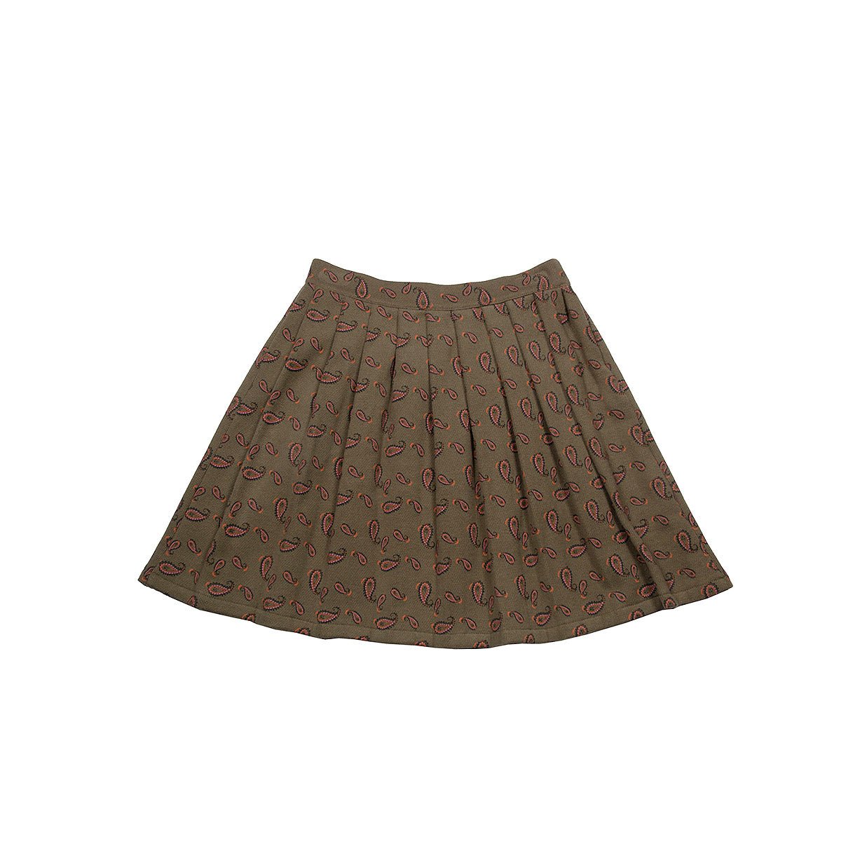 Fleece Paisley Turtle Pleated Skirt - Bottoms Suuky Porto