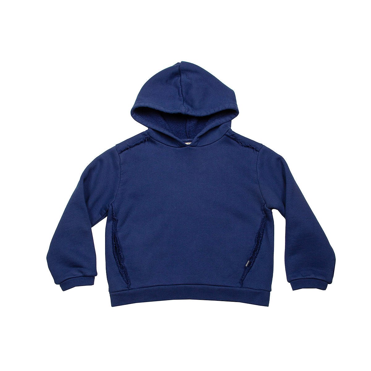 Honey Fleece Blue Print Hoodie Sweatshirt - Tops Suuky Porto
