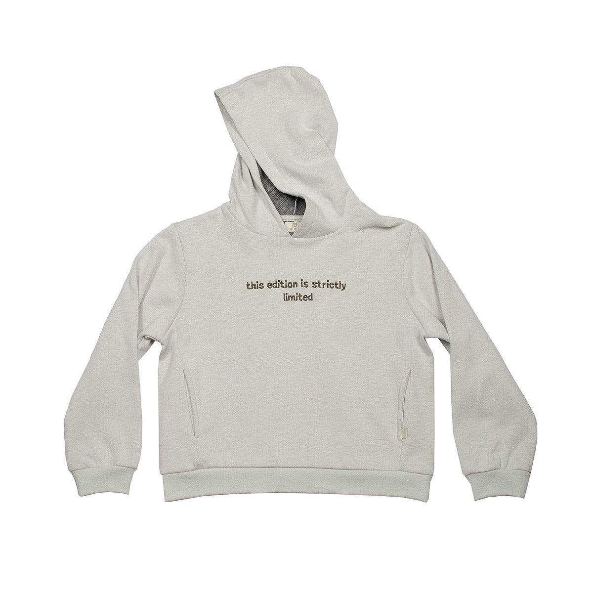 Interlock Light Gray Unisex Hoodie Sweatshirt - Tops Suuky Porto