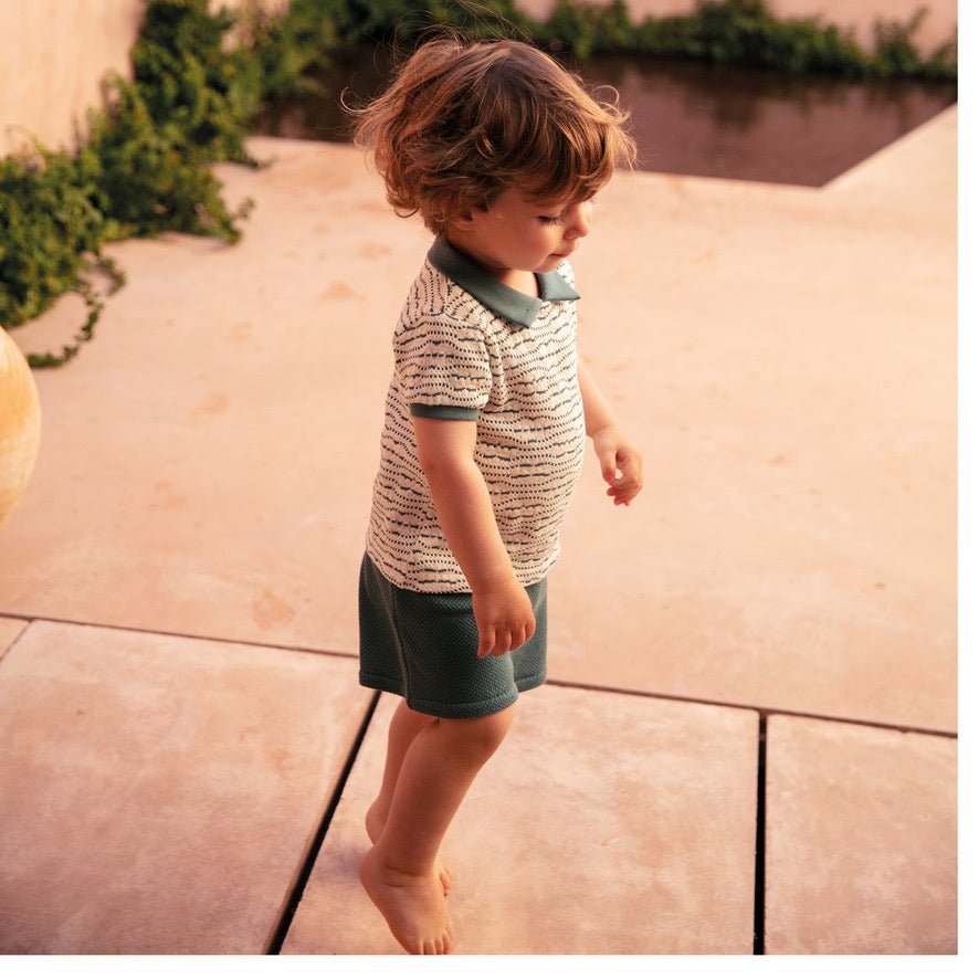 Jersey Jacquard Baby Shorts - Suuky Porto