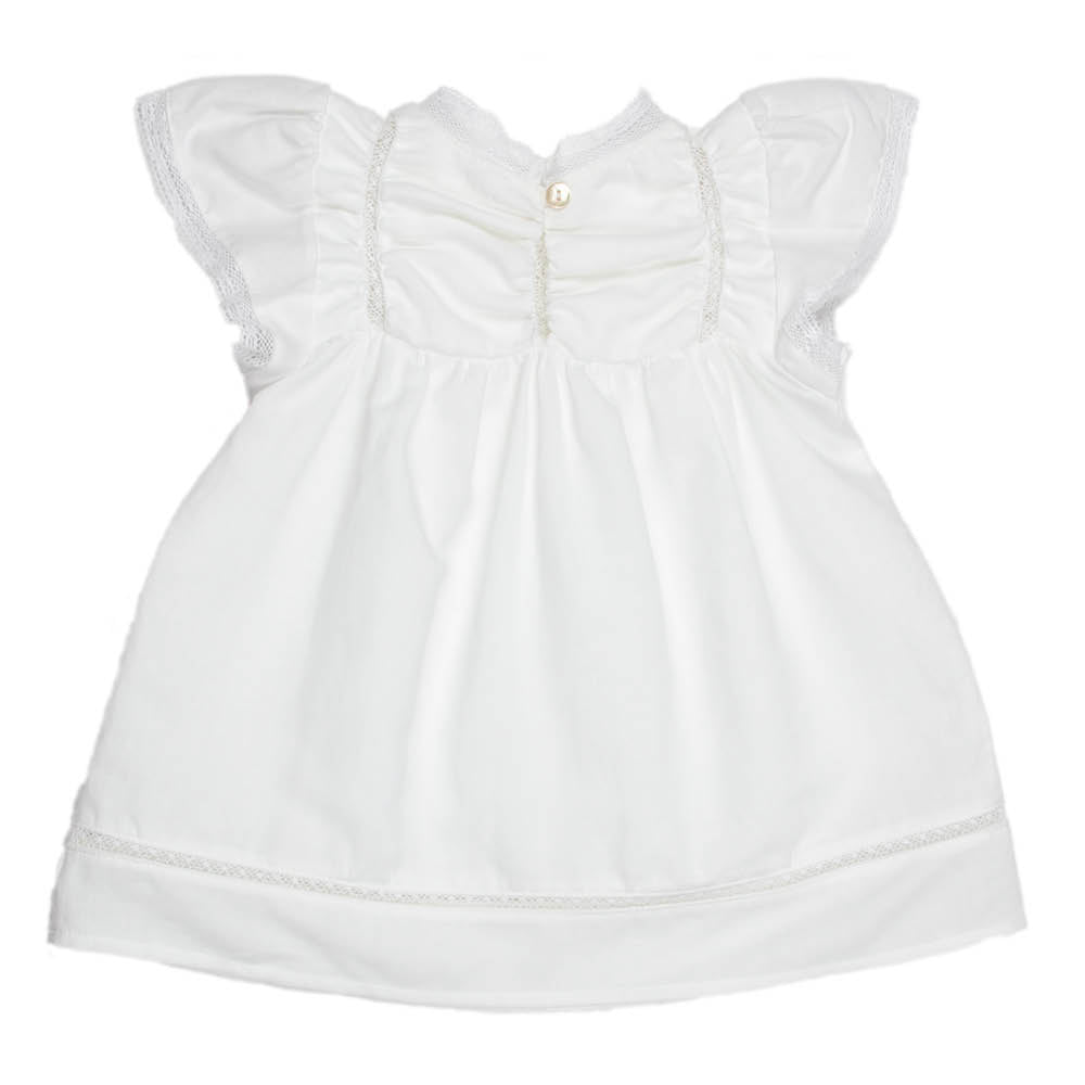 Lace Linen | Baby Dress Dove - Dresses & Jumpsuits Suuky Porto