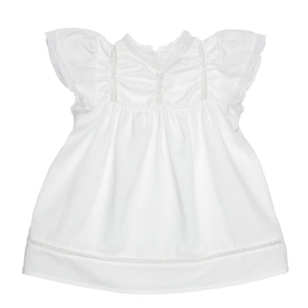 Lace Linen | Baby Dress Dove - Dresses & Jumpsuits Suuky Porto