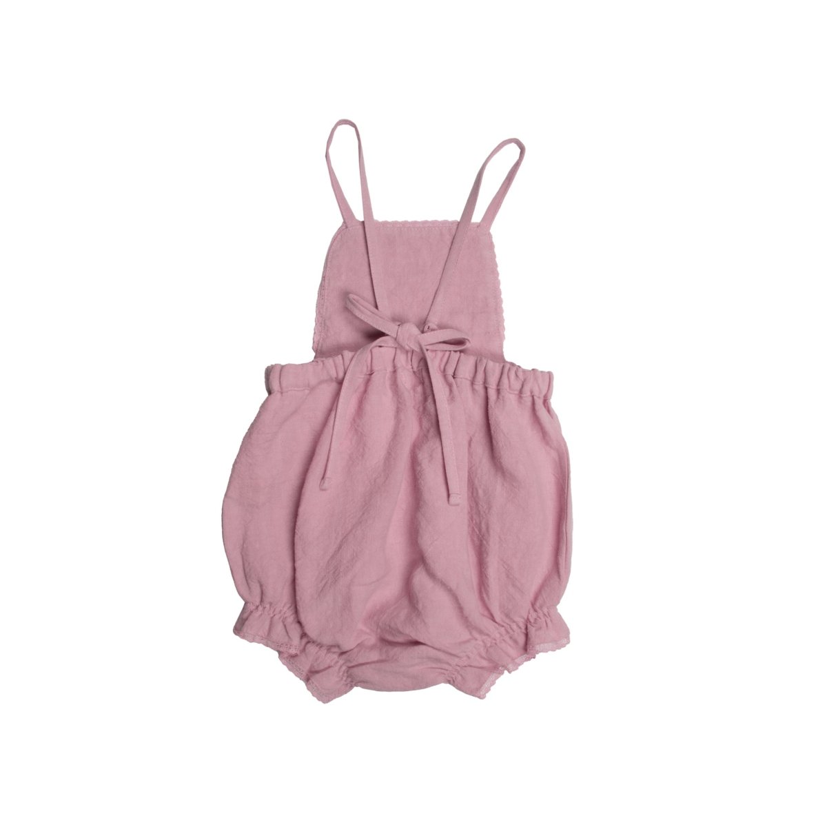 Lilac Linen Baby Lace Overall - Suuky Porto