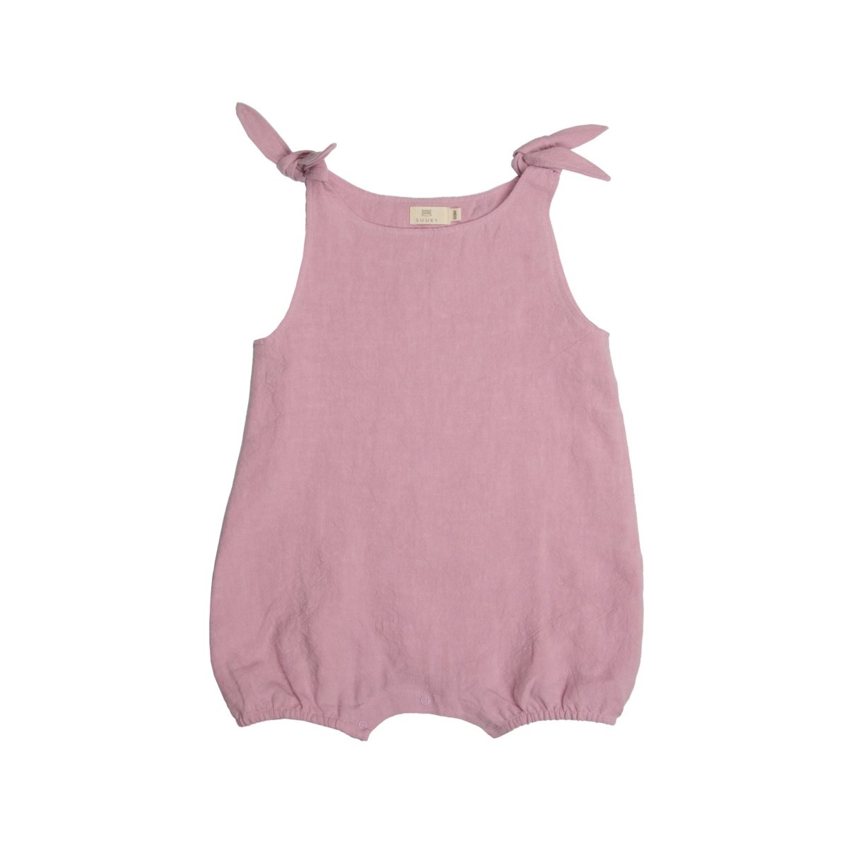 Lilac Linen Baby Relaxed Overall - Suuky Porto