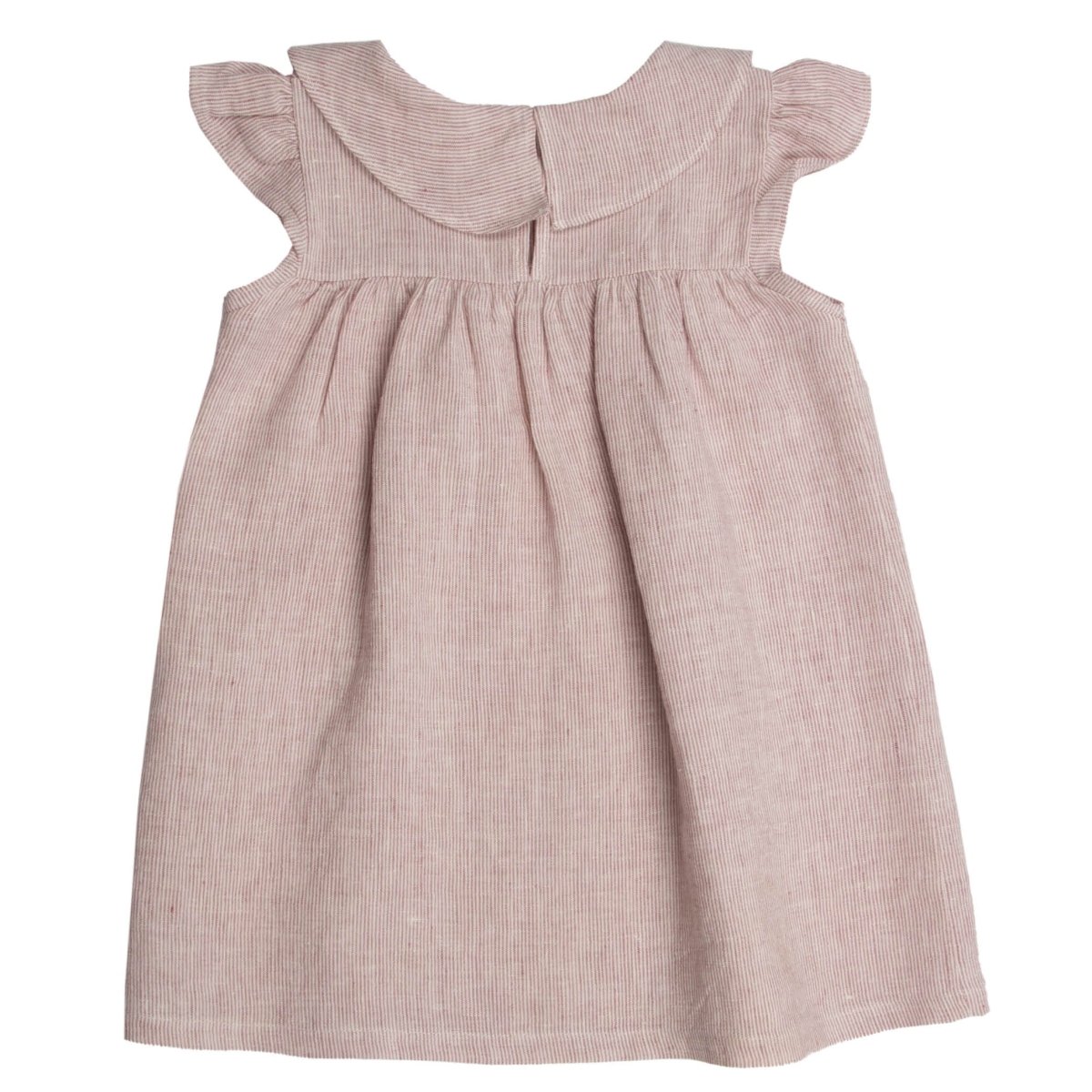 Linen Small Stripes baby Dress Set - Suuky Porto