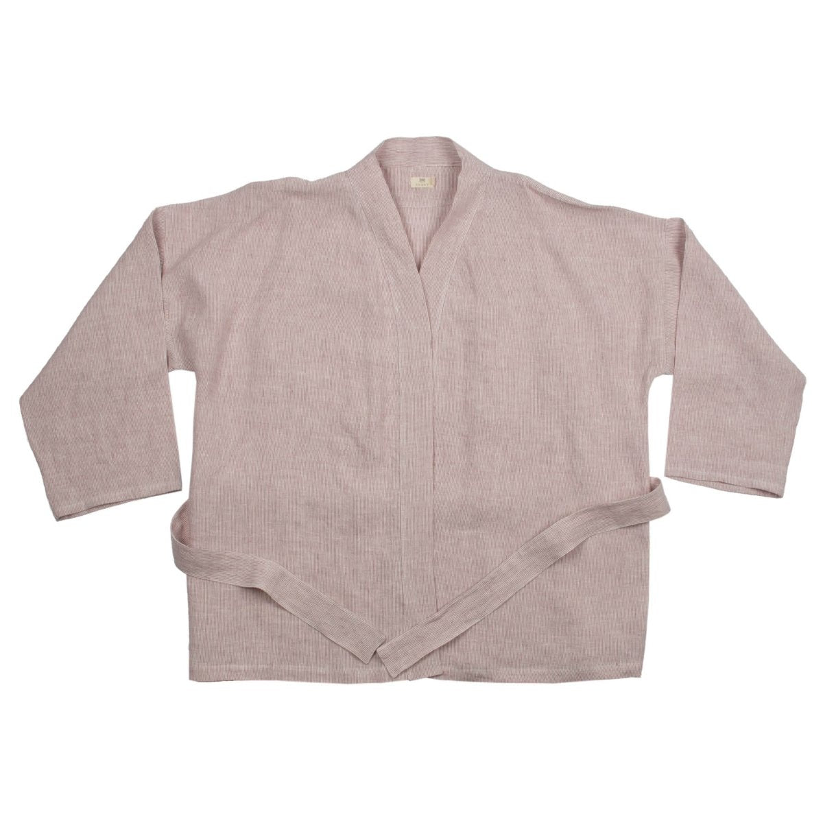 Linen Small Stripes Woman Kimono - Suuky Porto