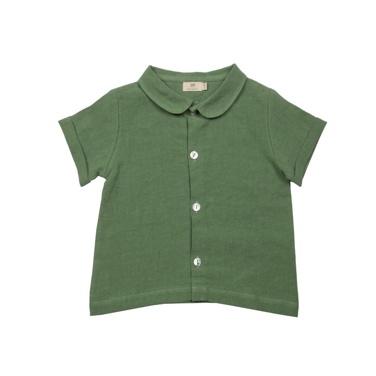 Loden Frost Linen Baby Shirt - Suuky Porto