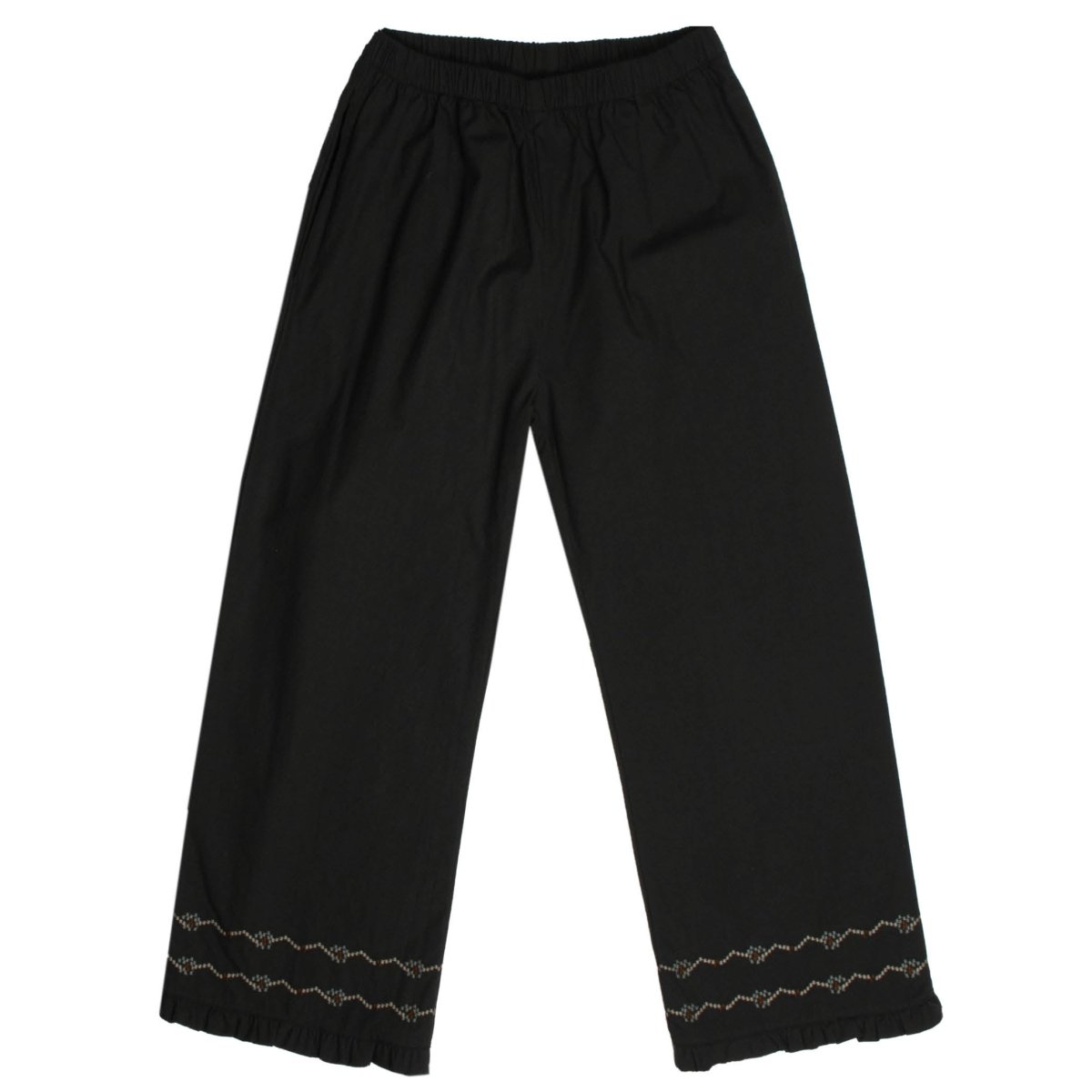 Soft Cotton Embroidered Pants - Suuky Porto