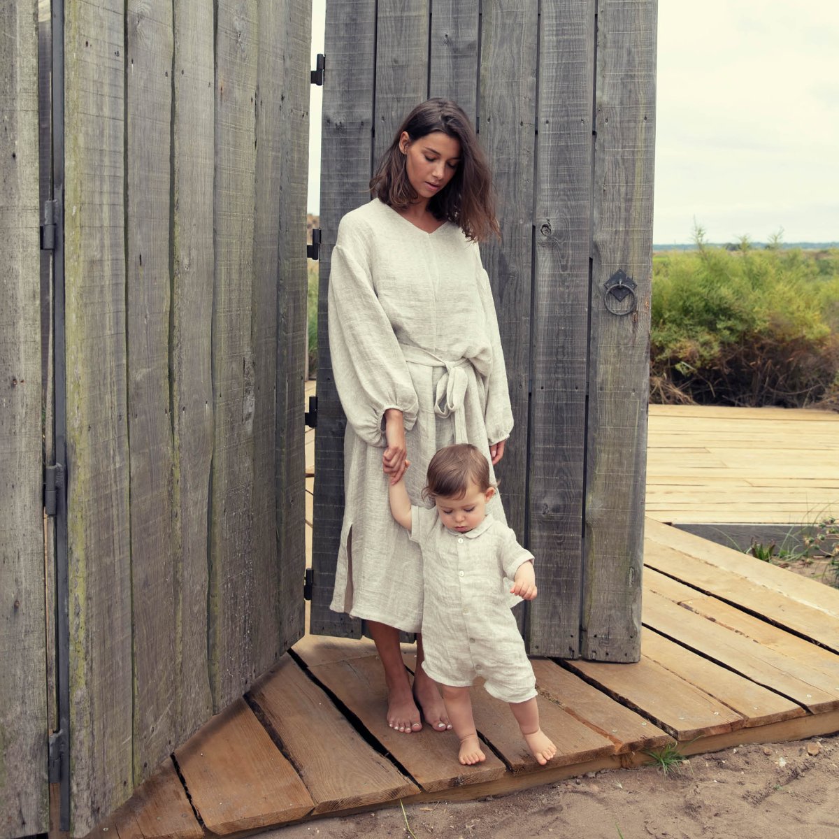 Soft Linen Baby Romper - Suuky Porto