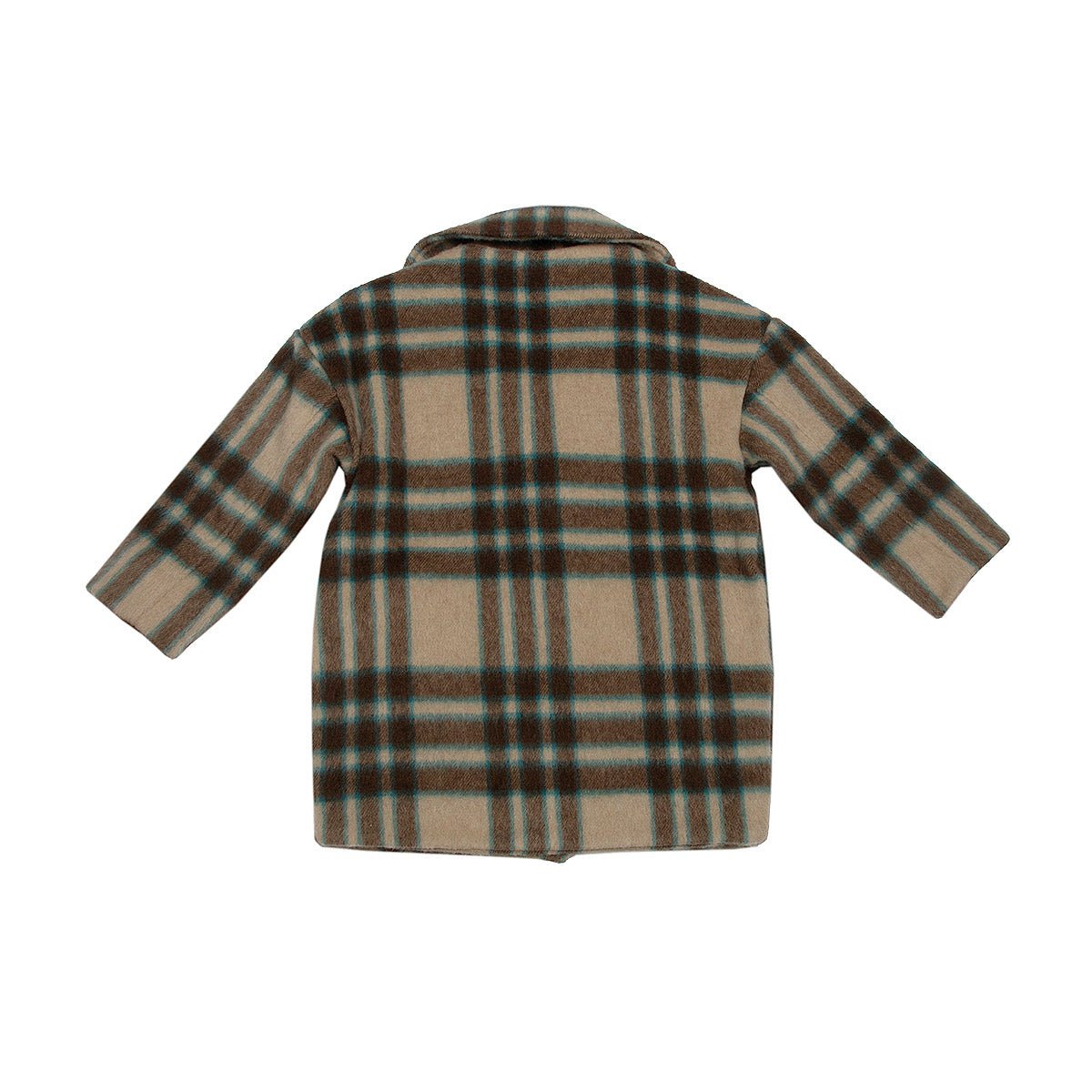 Soft Plaid Check Coat - Jackets & Kimonos Suuky Porto