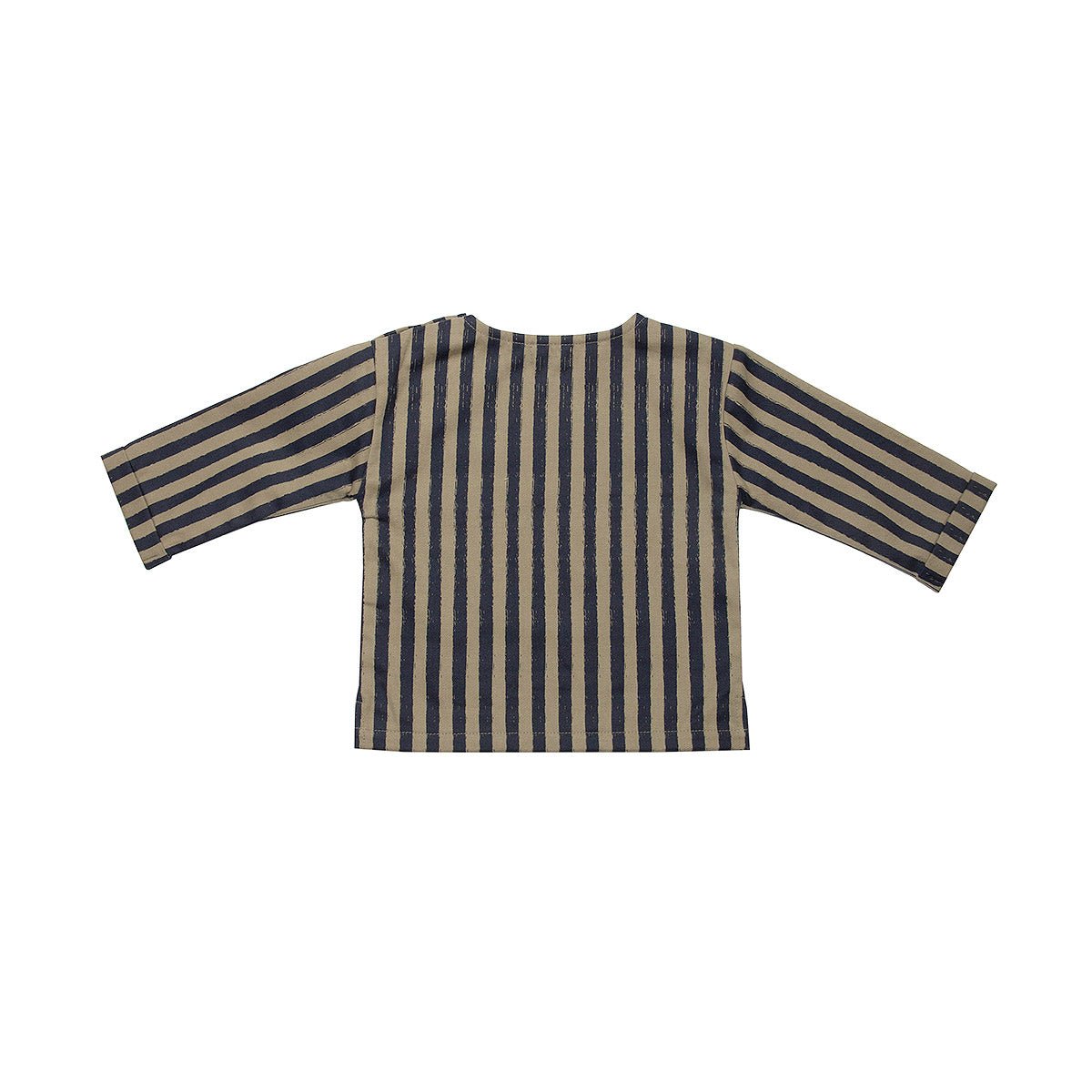 Soft Twill Silver Sage & Polar Navy Baby Top - Tops Suuky Porto