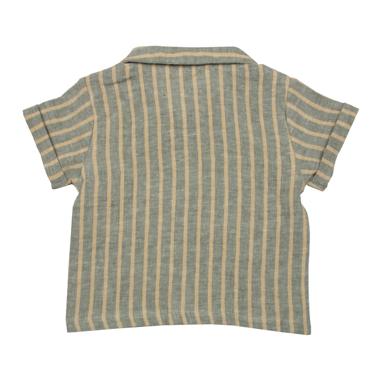 Striped Linen Baby Shirt - Suuky Porto