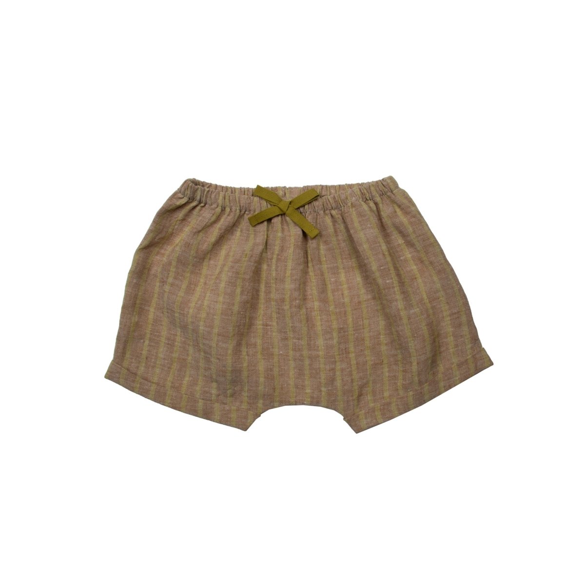 Striped Linen Baby Shorts - Suuky Porto