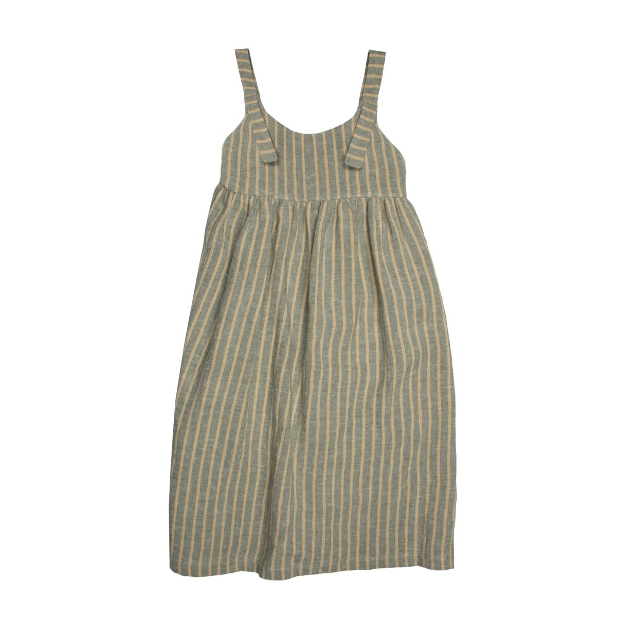 Striped Linen Dress - Suuky Porto