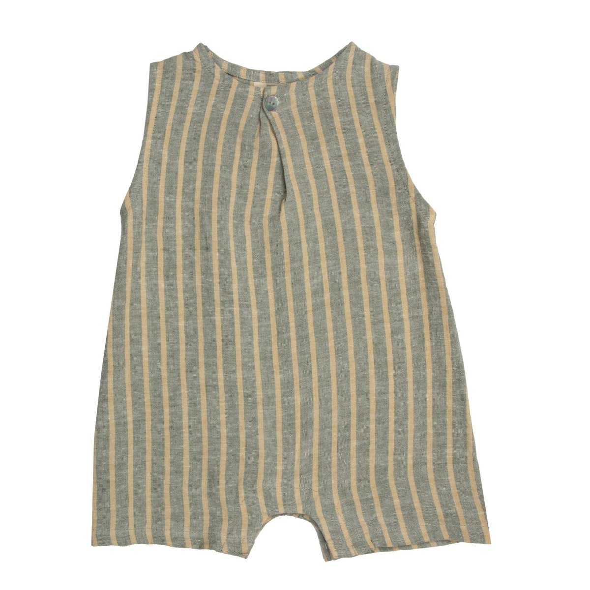 Striped Linen Overall - Suuky Porto