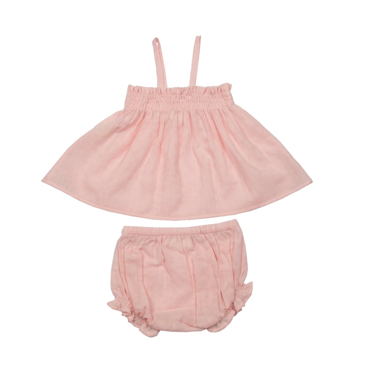 Textured Flower Cloud Pink Baby Set - Suuky Porto